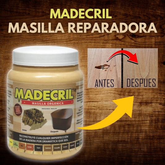 Madecril™ | Pack 2x1 Masilla Reparadora De Madera 🪵